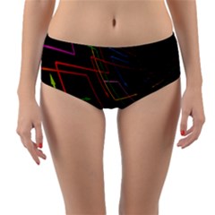 Arrows Direction Opposed To Next Reversible Mid-waist Bikini Bottoms by Celenk