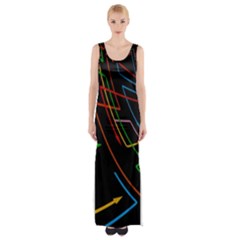 Arrows Direction Opposed To Next Maxi Thigh Split Dress