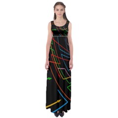 Arrows Direction Opposed To Next Empire Waist Maxi Dress