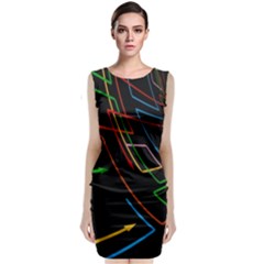 Arrows Direction Opposed To Next Classic Sleeveless Midi Dress