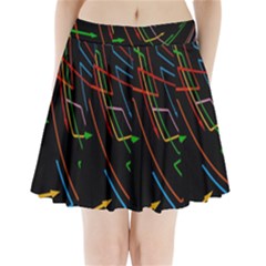 Arrows Direction Opposed To Next Pleated Mini Skirt