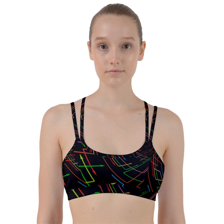 Arrows Direction Opposed To Next Line Them Up Sports Bra