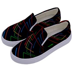 Arrows Direction Opposed To Next Kids  Canvas Slip Ons