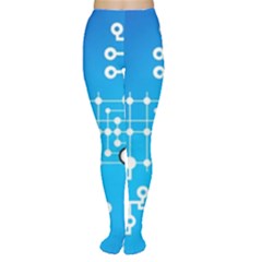 Block Chain Data Records Concept Women s Tights