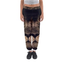 African Lion Mane Close Eyes Women s Jogger Sweatpants by Celenk