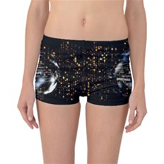 Christmas Star Ball Reversible Boyleg Bikini Bottoms by Celenk