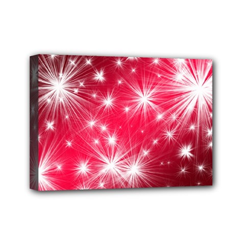 Christmas Star Advent Background Mini Canvas 7  X 5  by Celenk