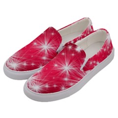Christmas Star Advent Background Men s Canvas Slip Ons by Celenk
