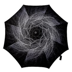 Flash Black Thunderstorm Hook Handle Umbrellas (large) by Celenk