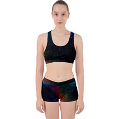 Galaxy Space Universe Astronautics Work It Out Sports Bra Set by Celenk