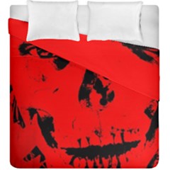 Halloween Face Horror Body Bone Duvet Cover Double Side (king Size)