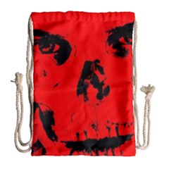 Halloween Face Horror Body Bone Drawstring Bag (large) by Celenk