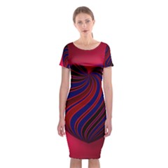 Heart Love Luck Abstract Classic Short Sleeve Midi Dress by Celenk