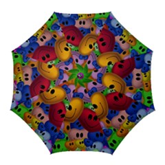 Heart Love Smile Smilie Golf Umbrellas