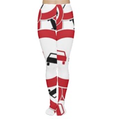 Overtaking Traffic Sign Women s Tights