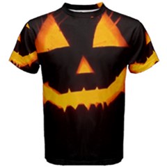 Pumpkin Helloween Face Autumn Men s Cotton Tee by Celenk