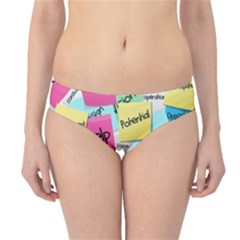 Stickies Post It List Business Hipster Bikini Bottoms by Celenk