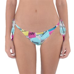 Stickies Post It List Business Reversible Bikini Bottom