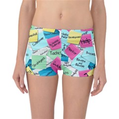 Stickies Post It List Business Reversible Boyleg Bikini Bottoms by Celenk