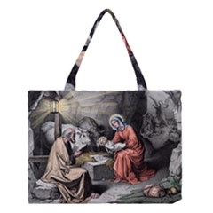 The Birth Of Christ Medium Tote Bag by Valentinaart