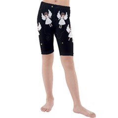 Christmas angels  Kids  Mid Length Swim Shorts