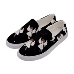 Christmas angels  Women s Canvas Slip Ons