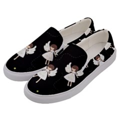 Christmas Angels  Men s Canvas Slip Ons by Valentinaart