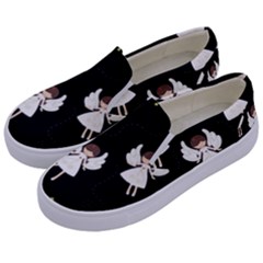 Christmas Angels  Kids  Canvas Slip Ons by Valentinaart