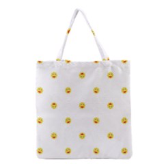 Happy Sun Motif Kids Seamless Pattern Grocery Tote Bag by dflcprintsclothing