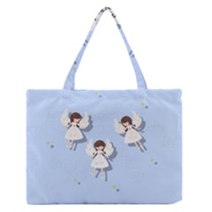 Christmas Angels  Zipper Medium Tote Bag by Valentinaart