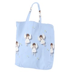 Christmas Angels  Giant Grocery Zipper Tote by Valentinaart