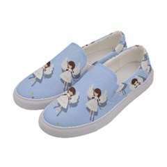 Christmas Angels  Women s Canvas Slip Ons by Valentinaart