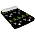 Christmas angels  Fitted Sheet (Queen Size) View2