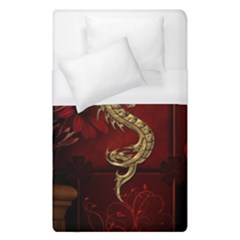 Wonderful Mystical Dragon, Vintage Duvet Cover (single Size) by FantasyWorld7