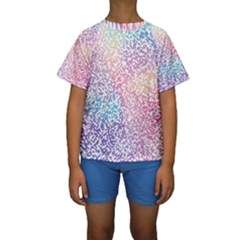Festive Color Kids  Short Sleeve Swimwear