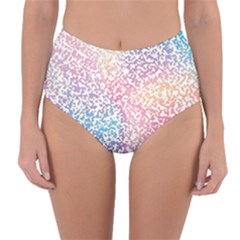 Festive Color Reversible High-Waist Bikini Bottoms