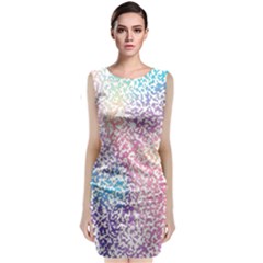 Festive Color Sleeveless Velvet Midi Dress