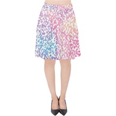 Festive Color Velvet High Waist Skirt