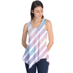 Colored Candy Striped Sleeveless Tunic by Colorfulart23