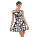 Black White Pattern Seamless Monochrome Cotton Racerback Dress View1