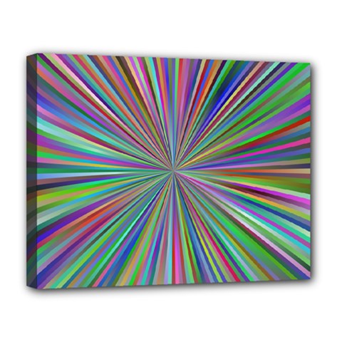 Burst Colors Ray Speed Vortex Canvas 14  X 11  by Celenk