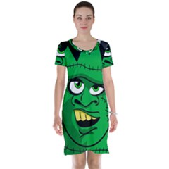 Buy Me A Coffee Halloween Short Sleeve Nightdress