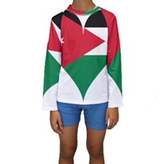 Heart Love Affection Jordan Kids  Long Sleeve Swimwear