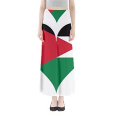 Heart Love Affection Jordan Full Length Maxi Skirt