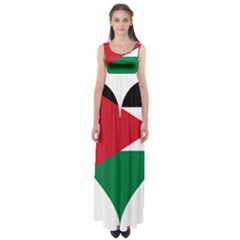 Heart Love Affection Jordan Empire Waist Maxi Dress