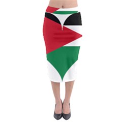 Heart Love Affection Jordan Midi Pencil Skirt