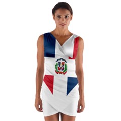 Heart Love Dominican Republic Wrap Front Bodycon Dress by Celenk