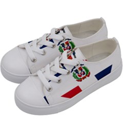 Heart Love Dominican Republic Kids  Low Top Canvas Sneakers by Celenk