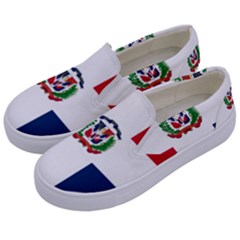 Heart Love Dominican Republic Kids  Canvas Slip Ons by Celenk