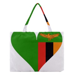 Heart Love Heart Shaped Zambia Medium Tote Bag by Celenk